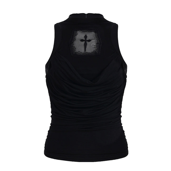 Damen elegantes Tanktop mit verspieltem Rückendetail Drune