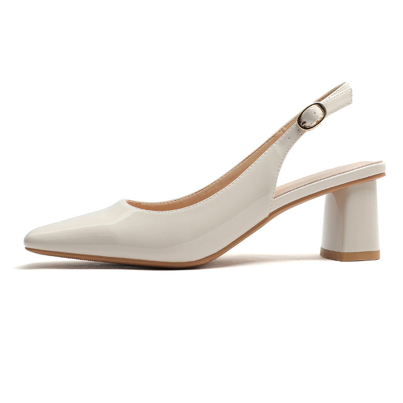 Frauen Schicke Slingback-Absätze mit Chunky Blockabsatz Drune