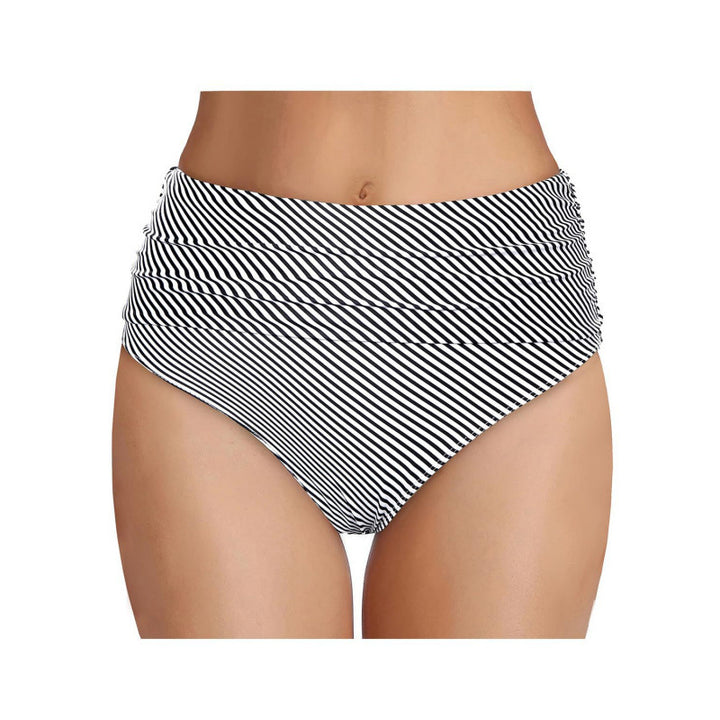 Damen Hochgeschnittene Bikinihose mit eleganter Raffung Drune