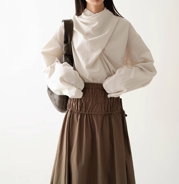 Damen Innovative Oversized Bluse Drune