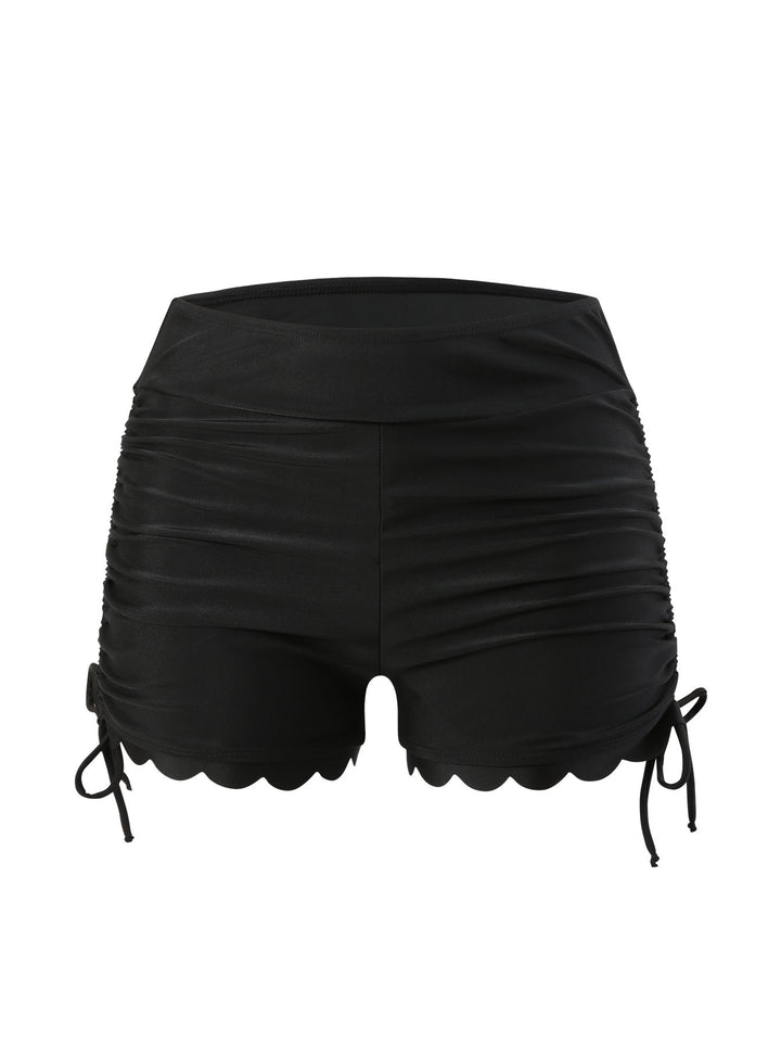 Damen Badeshorts mit verstellbarem Raffungsdesign Drune