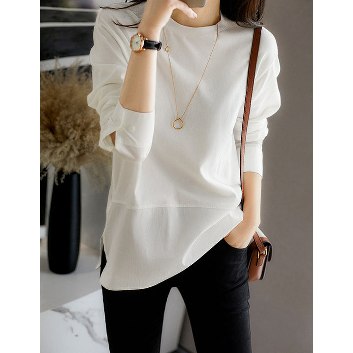Damen Lässiges Langarmshirt Drune
