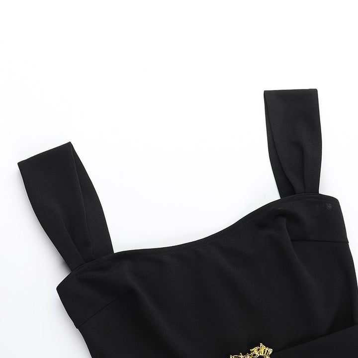 Damen Minikleid mit elegantem Bleistiftstil und dekorativem Gürtel Drune