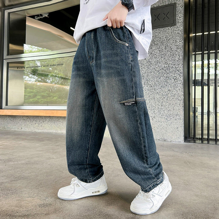 Unisex lässige Baggy-Jeans Drune