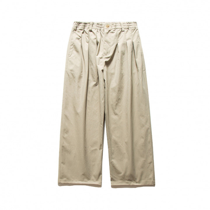Unisex Weite Plissee-Hose mit elastischem Bund und Bundfalten Drune
