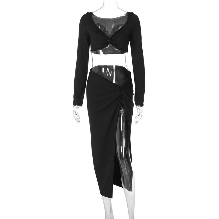 Damen Elegantes Maxikleid mit schulterfreier Gestaltung und drapierter Taillierung Drune