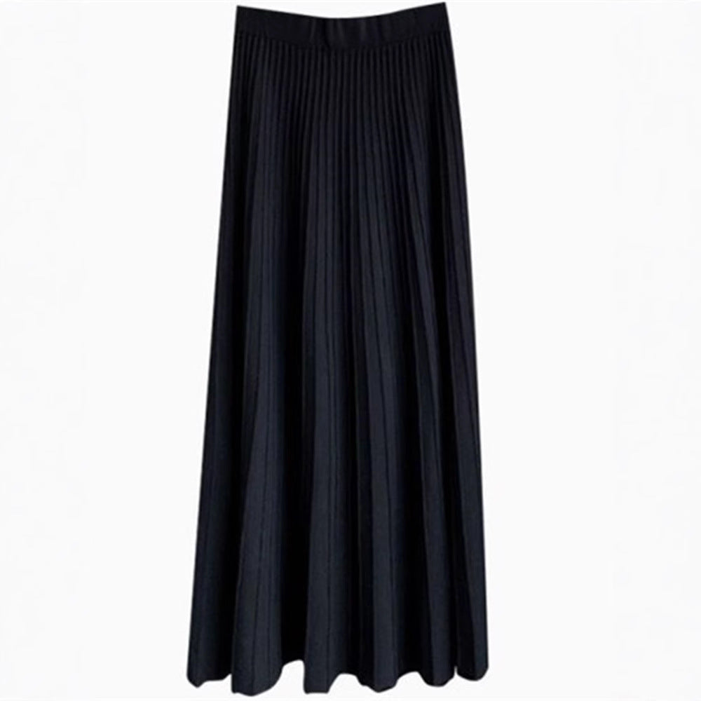 Damen Eleganter Plissee-Rock Drune