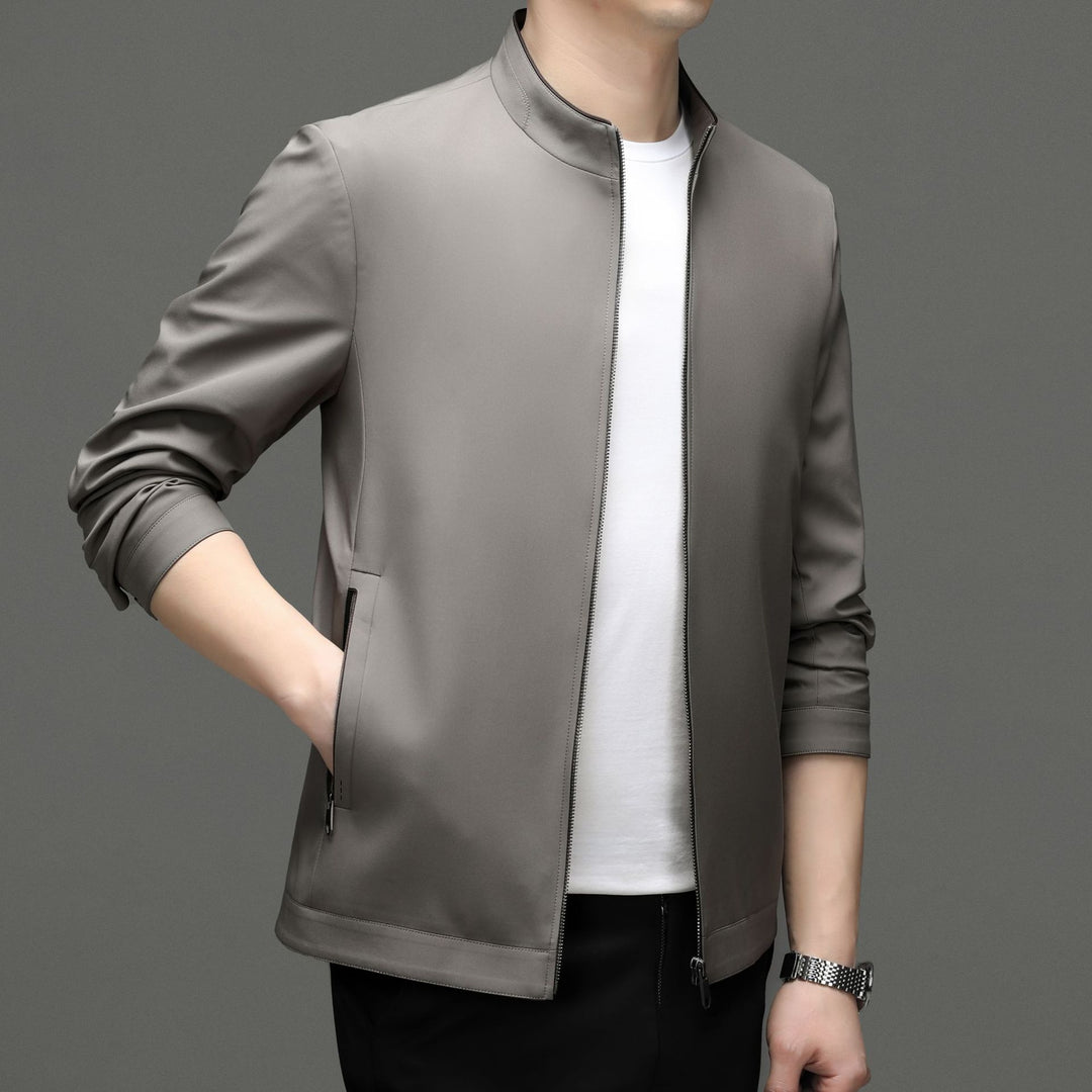 Herren Funktionsjacke mit modernem Stehkragen und seitlichen Eingrifftaschen Drune