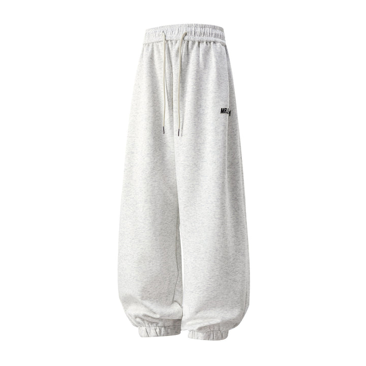 Unisex Extraweite Sweat‑Haremshose im Palazzoschnitt mit Kordelzug und geripptem Knöchelabschluss Drune
