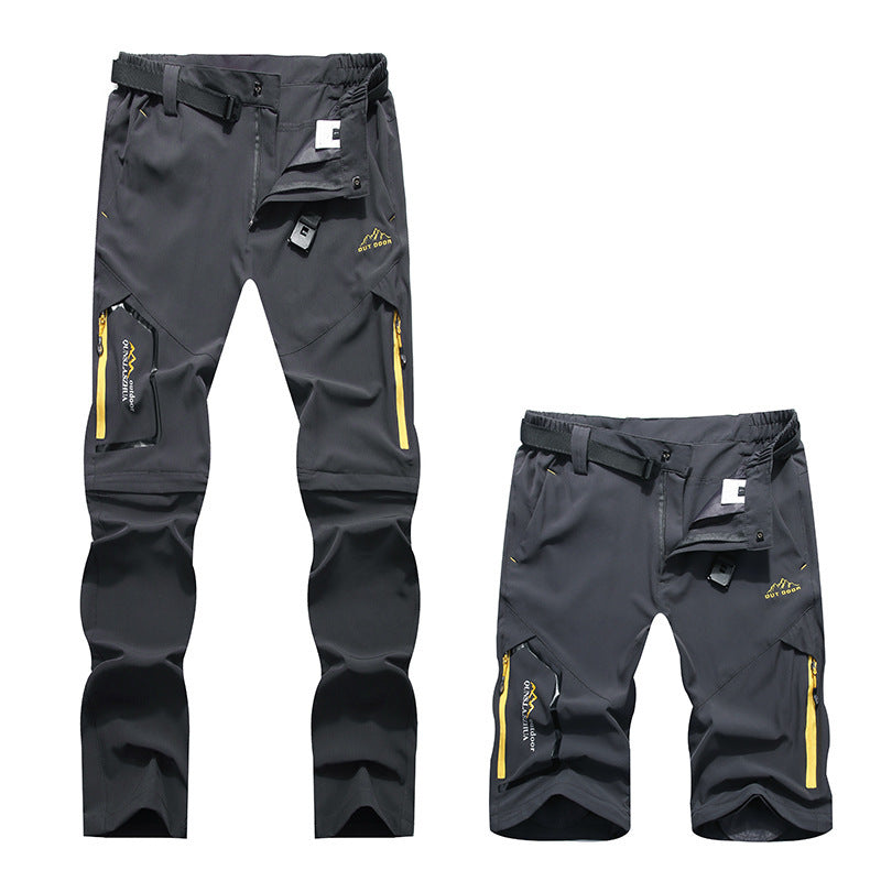 Damen multifunktionale Outdoor-Hose mit elastischem Bund und praktischen Reißverschlusstaschen Drune
