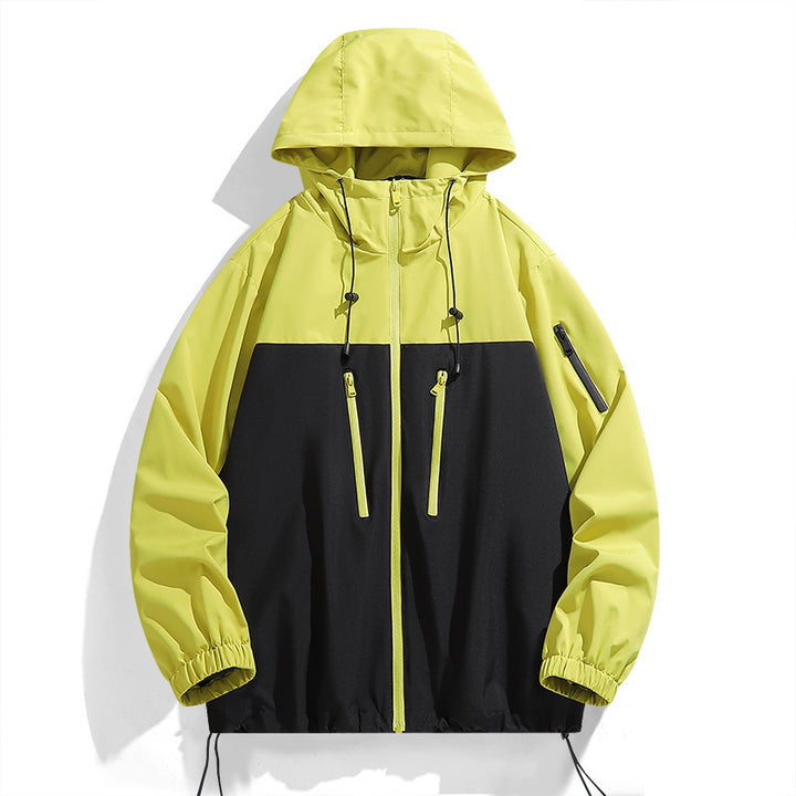 Damen Multifunktionale Windjacke mit verstellbarer Kapuze und sportlichem Design Drune