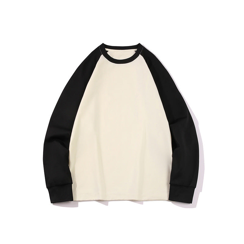 Herren Oversize Raglan-Sweatshirt mit Colourblocking und gerippten Bündchen Drune