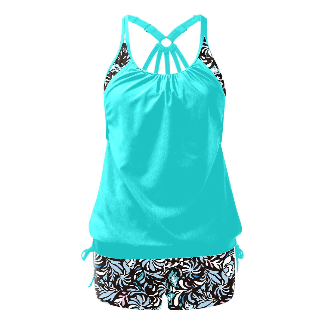 Damen Tankini-Set mit femininem Design und modischen Akzenten Drune
