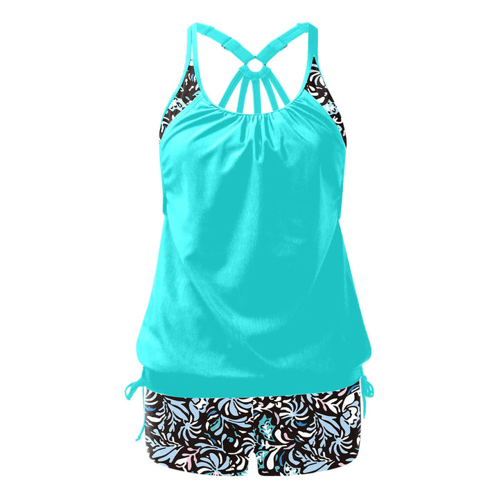 Damen Tankini-Set mit femininem Design und modischen Akzenten Drune