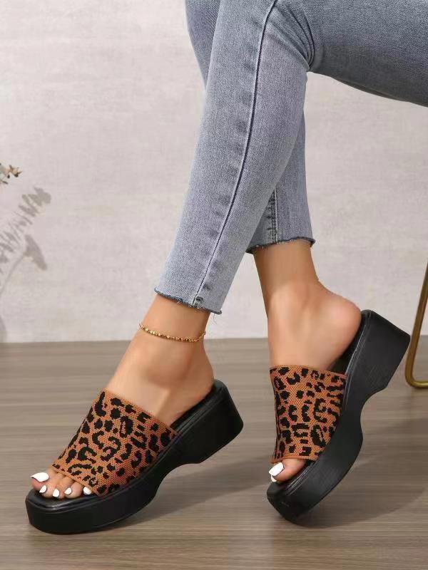 Damen Wedge-Pantoletten mit breitem Riemen und komfortabler Sohle Drune