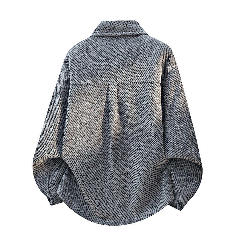 Damen Modische Oversized Hemdjacke Drune