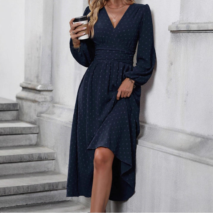 Damen Maxikleid mit eleganter Wickeloptik Drune
