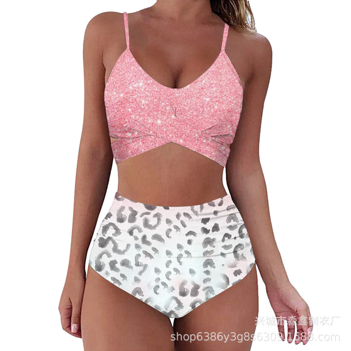 Damen Crop-Top Bikini-Set mit geflochtenem Design Drune