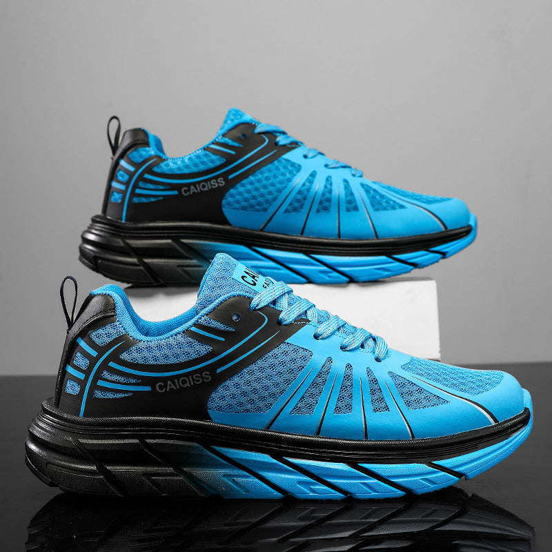 Herren Stabilitäts-Laufschuhe mit keilförmiger Energierückführungssohle und nahtlosem Mesh-Upper Drune