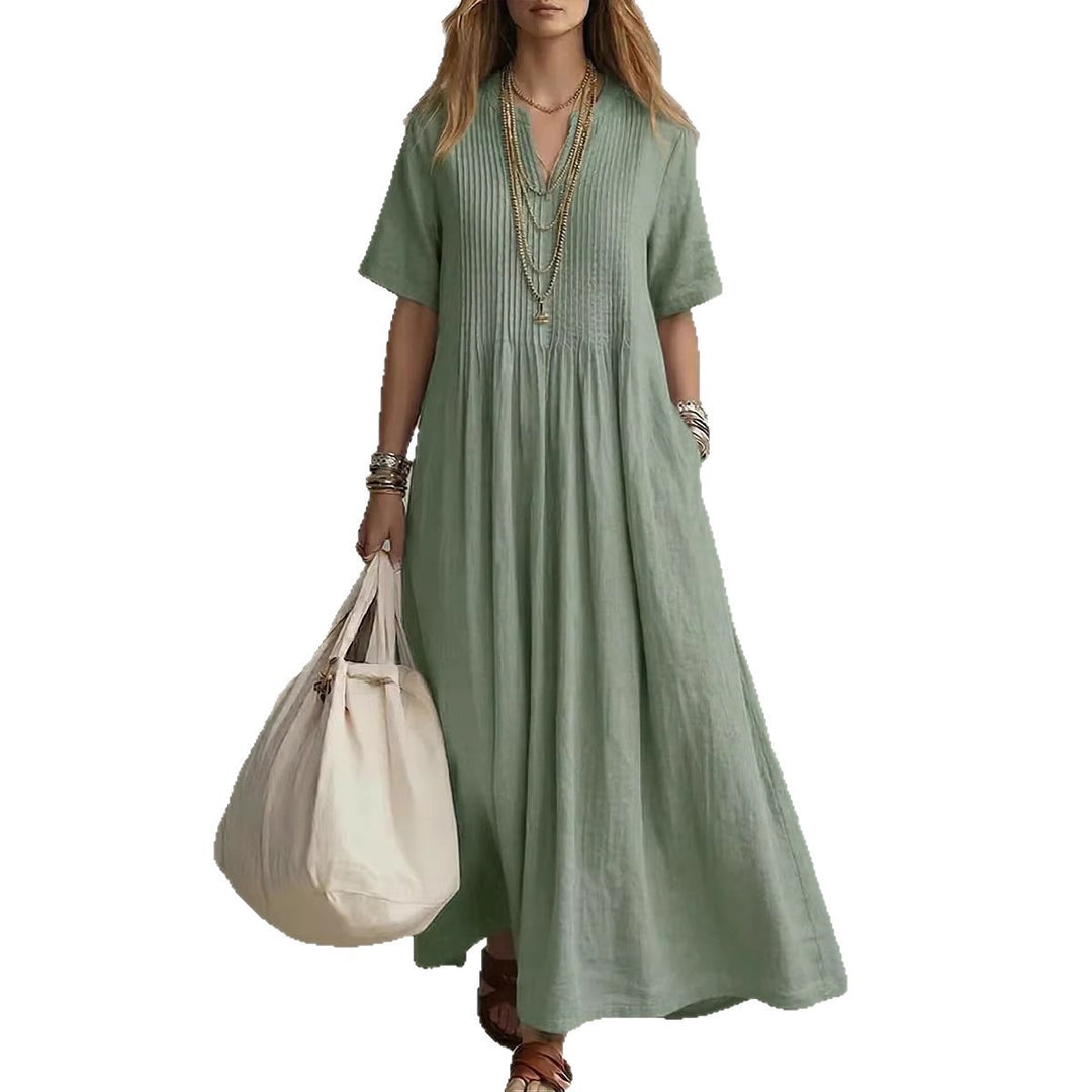 Damen Langes Sommerkleid Drune