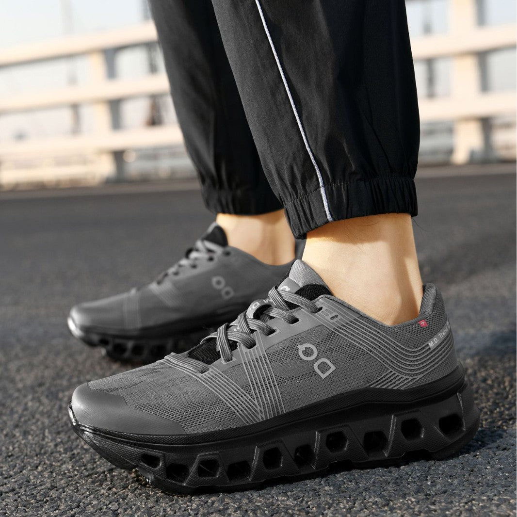 Unisex leichte Straßenlauf-Sneaker mit hochdynamischer Rebound-Zwischensohle und atmungsaktivem Strickoberteil Drune