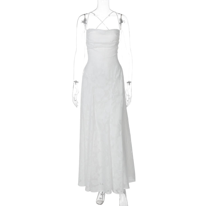 Damen Elegantes Abendkleid mit feinen Blumenmustern und raffinierten Details Drune