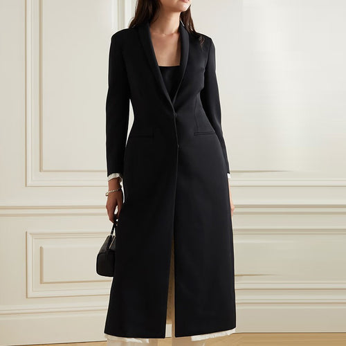 Damen eleganter Dufflecoat mit schickem Revers Drune