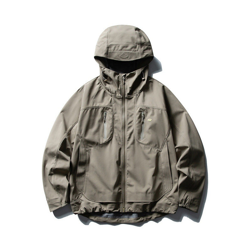 Unisex Technische Softshell-Fieldjacke mit verschweißten Nähten, vier Reißverschlusstaschen und verlängerter Rückenpartie Drune
