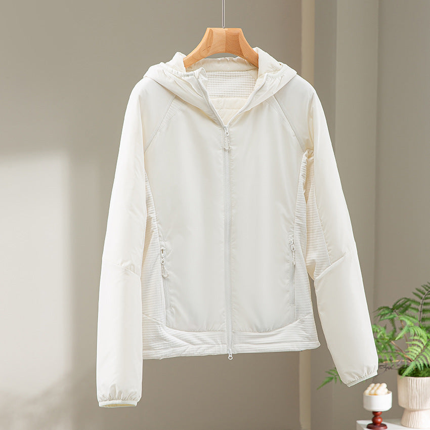 Damen Leichte Wind- und Thermojacke mit Kapuze, gesteppter Innenlage und Zweiwege-Reißverschluss Drune