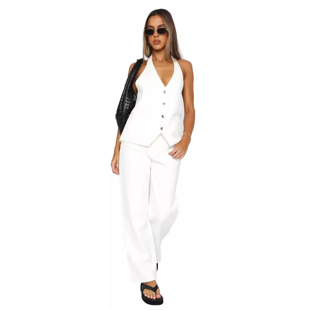 Damen Elegantes und lässiges Zweiteiler-Anzug-Set Drune