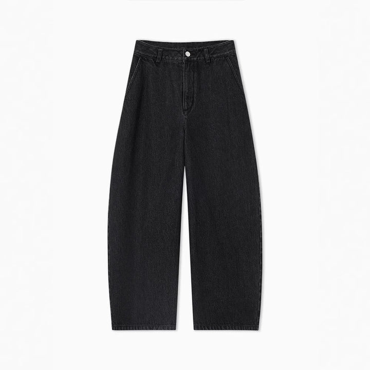 Damen Weit geschnittene Jeans mit hohem Bund Drune