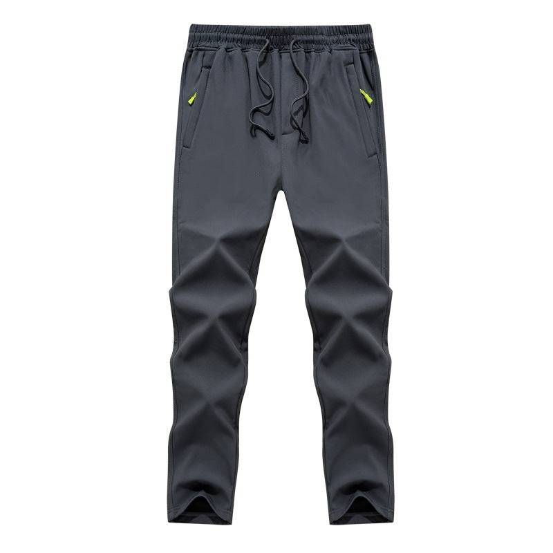 Herren Konisch zulaufende Tech-Jogginghose mit elastischem Bund, Reißverschlusstaschen und atmungsaktivem Funktionsmaterial Drune
