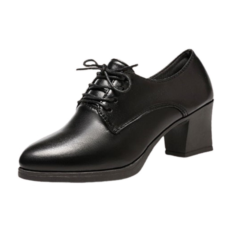 Damen elegante Schnürschuhe mit komfortablem Blockabsatz und klassischem Schnitt Drune