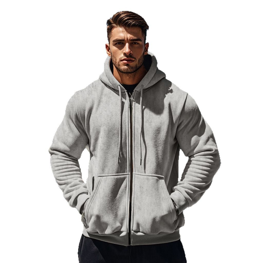 Herren Sportliche Kapuzenjacke mit praktischen Reißverschlusstaschen Drune