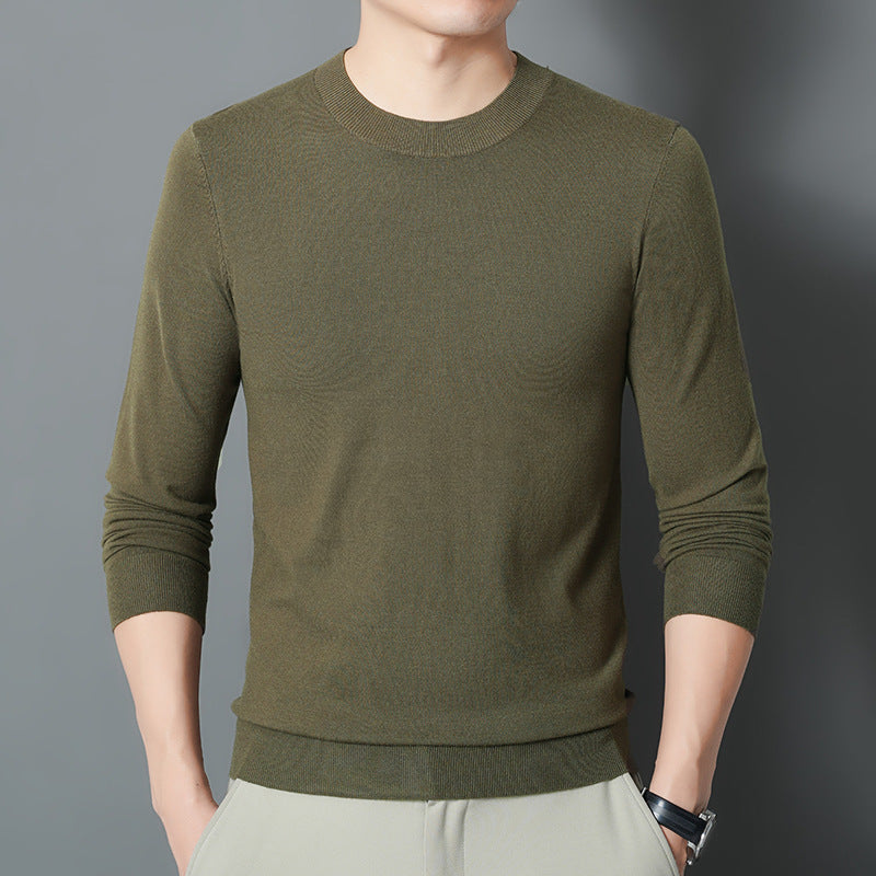 Herren Feiner Rundhalspullover aus Feinstrick mit schmaler Silhouette Drune
