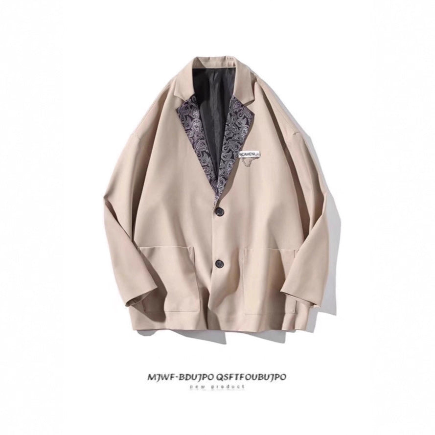 Damen Modischer Blazer mit Paisleymuster Drune