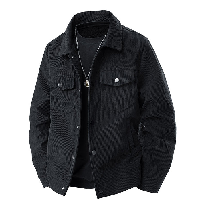 Herren Modische Cordjacke mit Taschen Drune