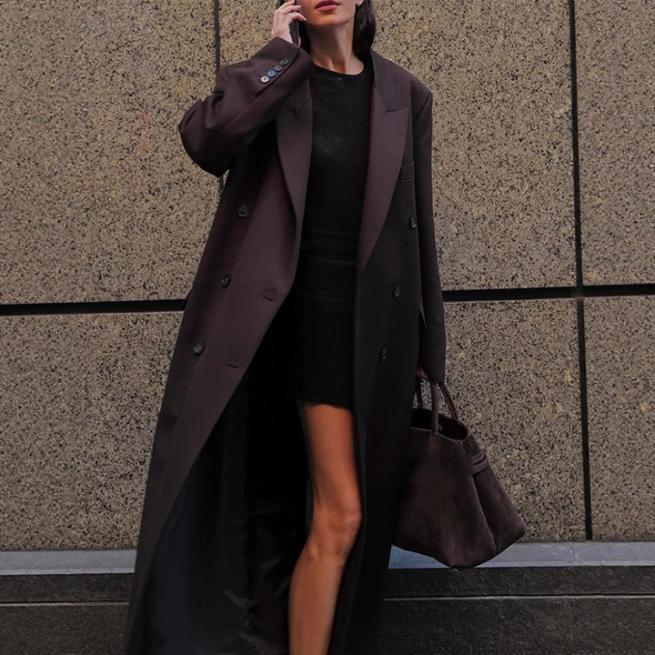 Damen Lange Oversized Jacke Drune