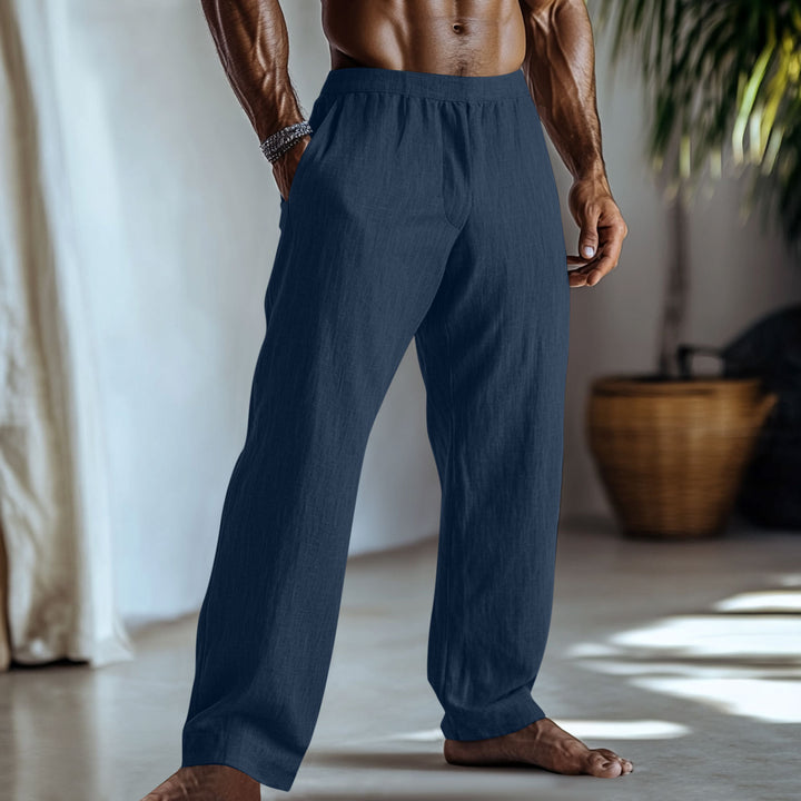 Herren Leichte Sommerhose aus atmungsaktivem Leinen Drune