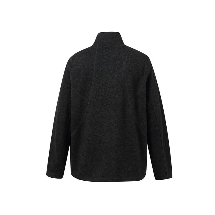 Unisex Boxy-Feinstrickpullover mit kurzem Polokragen und geradem Saum Drune