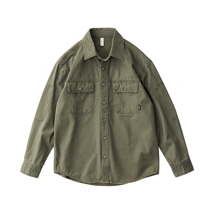 Herren modische Utility-Hemdjacke mit praktischen Brusttaschen Drune