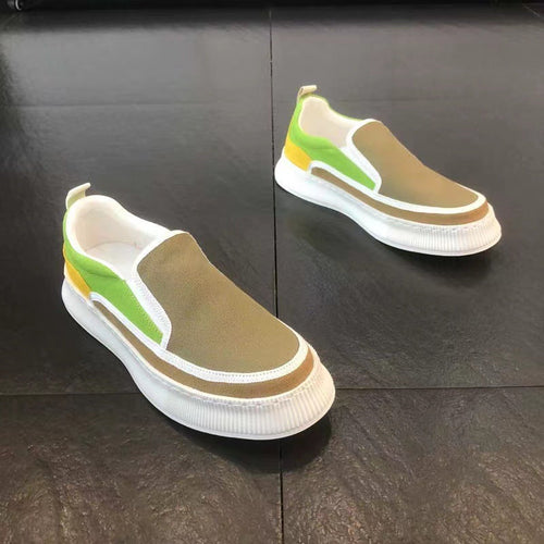 Damen Elegante Slip-On Sneakers mit hautfreundlichem Obermaterial und flexibler Sohle Drune