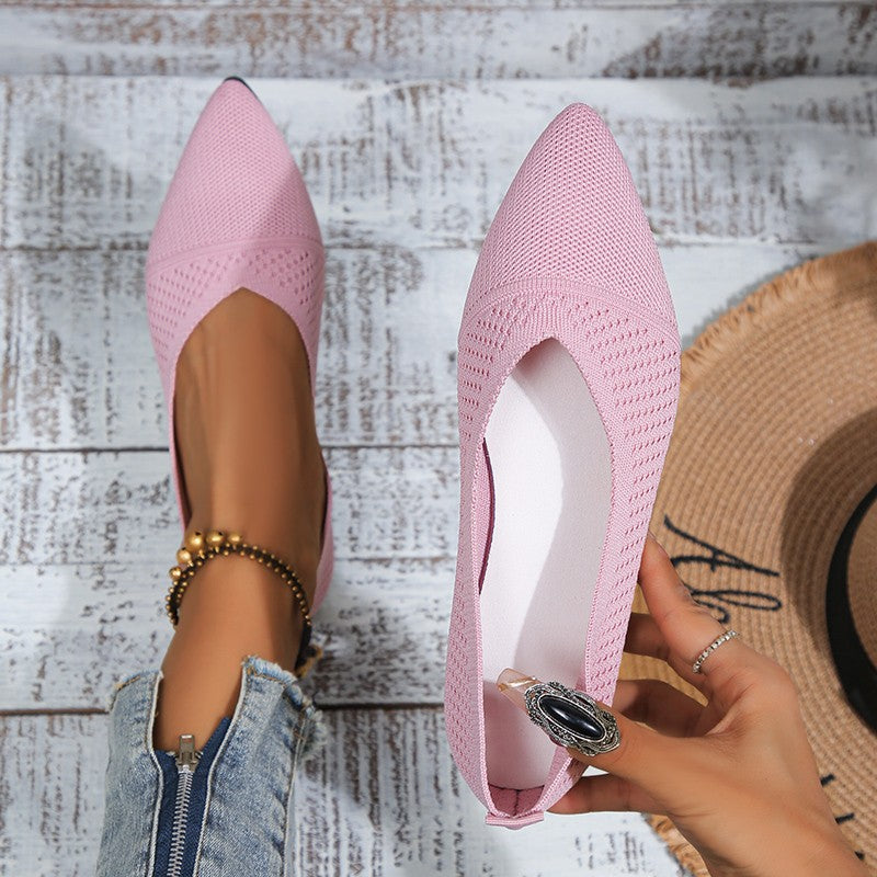 Damen Slingback-Ballerinas mit atmungsaktivem Netzdesign und flexiblem Fußbett Drune