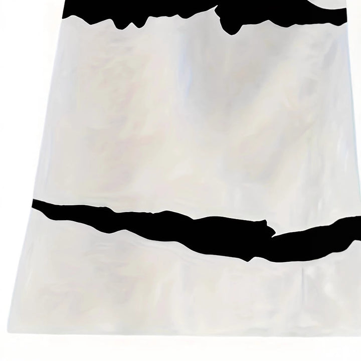 Damen weit geschnittene Sommerhose mit elastischem Bund und modischem Streifenmuster Drune