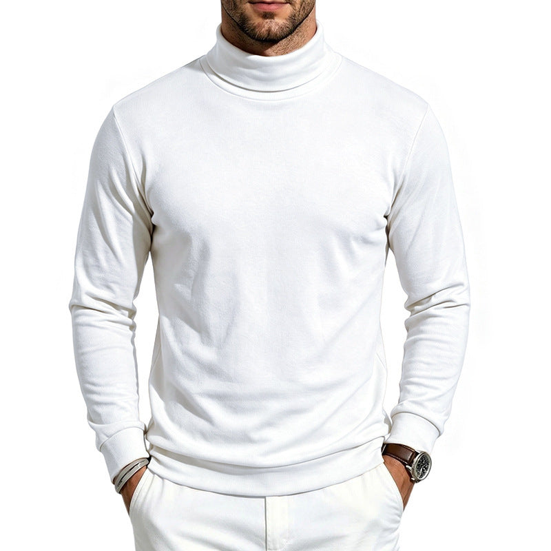 Herren schmal geschnittener Feinstrick-Rollkragenpullover Drune