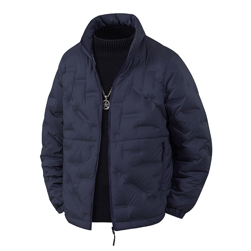 Herren Leichte gesteppte Thermojacke mit Stehkragen und Reißverschlusstaschen Drune