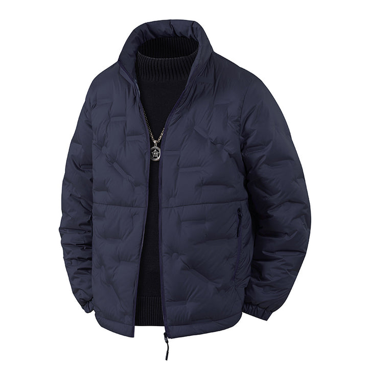 Herren Leichte gesteppte Thermojacke mit Stehkragen und Reißverschlusstaschen Drune