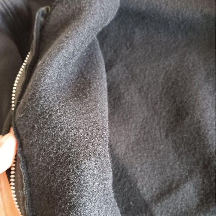 Damen nan zweiteiliges Lounge-Set mit Kapuzenjacke Reißverschluss und weiter Hose mit hohem Bund aus Sweatstoff Drune