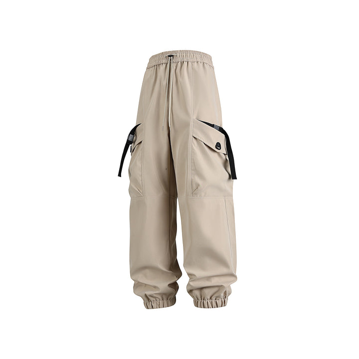 Unisex Weite Technical-Cargo-Jogginghose mit verstellbarem Tunnelzug, großen Klapptaschen und elastischem Knöchelabschluss Drune