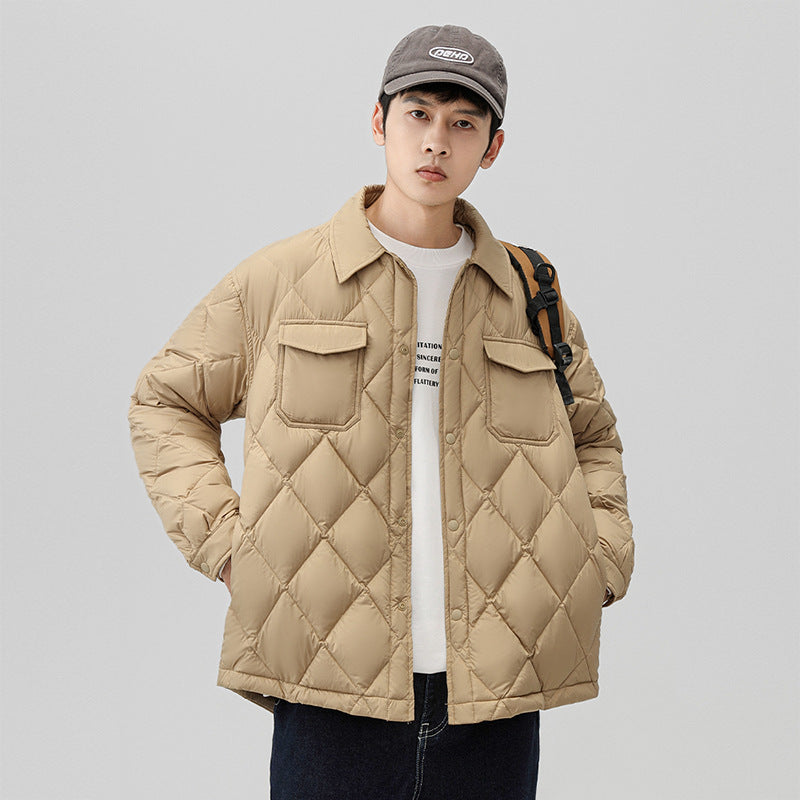 Herren Modische Steppjacke mit Taschen Drune